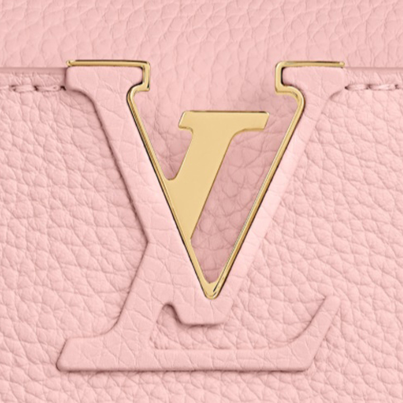 Louis Vuitton CAPUCINES BB Taurillon Leather Bag M58694 Bubble Gum Pink